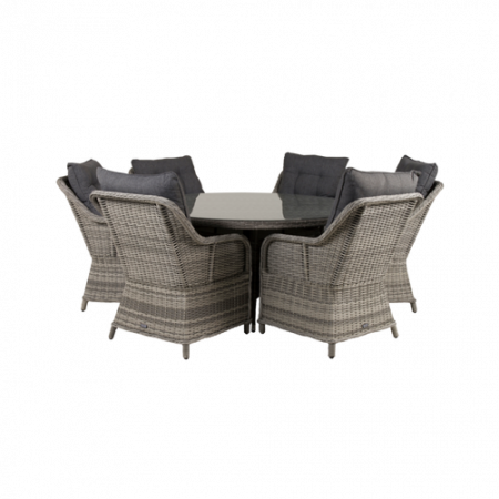 Bild på Matbord Vass och 6st Vega mat stol - Venture Home