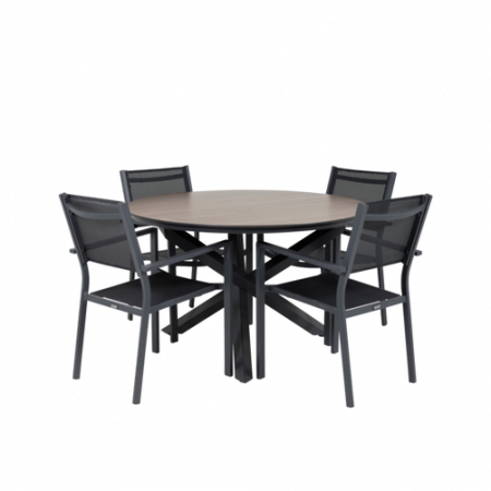 Bild på Matbord Madrid och 4st Cassie mat stol - Venture Home