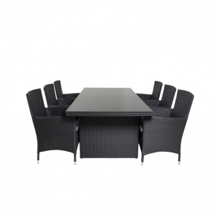 Bild på Matbord Prim och 6st Meja mat stol - Venture Home