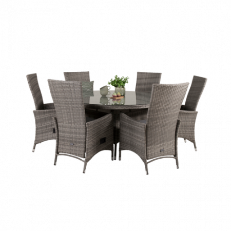 Bild på Matbord Vass och 6st Prim mat stol - Venture Home