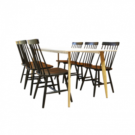 Bild på Penally 180 + Lönneberga stol (6-pack) - Venture Home