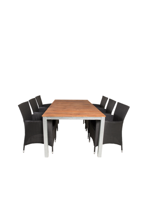 hom_1602089-01_Fs Bild på Matgrupp Zeus inkl 6st Knick matstol - Venture Home