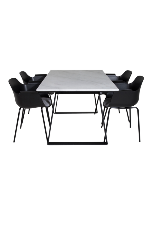 hom_1694835-01_Fs Bild på Matgrupp Estelle med 4 st matstolar Comfort - Venture Home