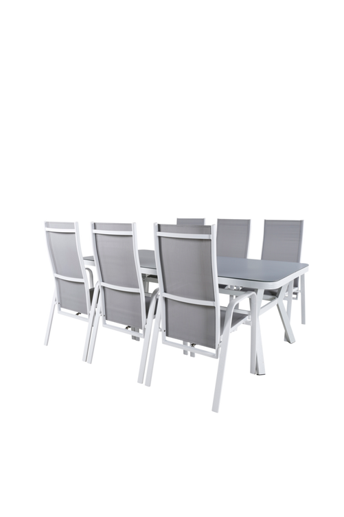 hom_1702353-01_Fs Bild på Matgrupp Virya med 6st fällbara matstolar Copacabana - Venture Home