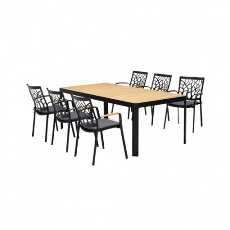 Bild på Set PORTALS 209 + 6 karmstolar - LifestyleGarden