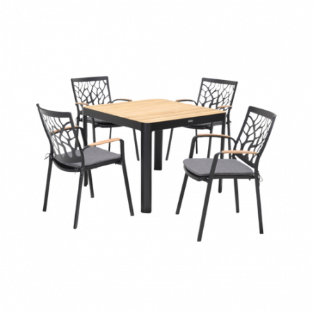 Bild på Set PORTALS 95 + 4 karmstolar - LifestyleGarden