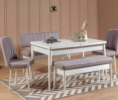 Bild på Set med bord och stolar (5 delar) Vina 0701 - Hanah Home