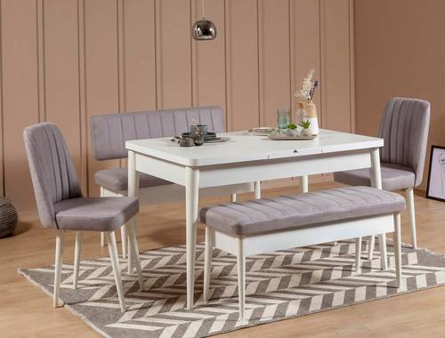 hom_1710513-06_Fs Bild på Set med bord och stolar (5 delar) Vina 0701 - Hanah Home