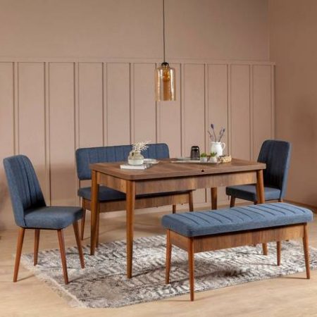 Bild på Set med bord och stolar (5 delar) Vina 0701 - Hanah Home