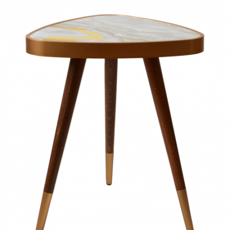 Bild på Sidobord Golden Marble - Hanah Home