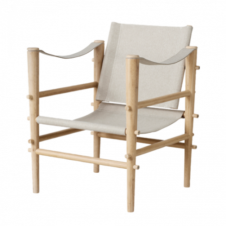 Bild på Stol Noble Safari ljus canvas - Cinas