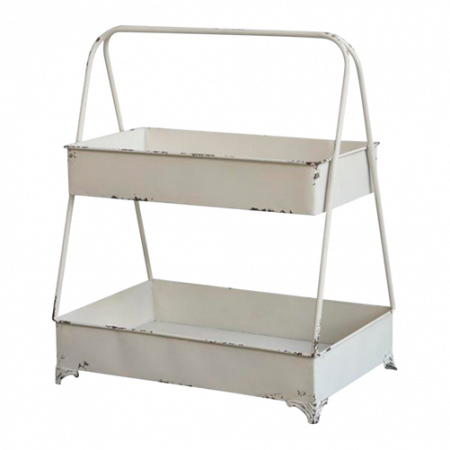 Bild på Hylla m. 2 våningar i antik creme - Chic Antique