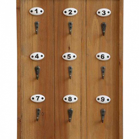 Bild på Nyckelförvaring m. 9 krokar - Chic Antique