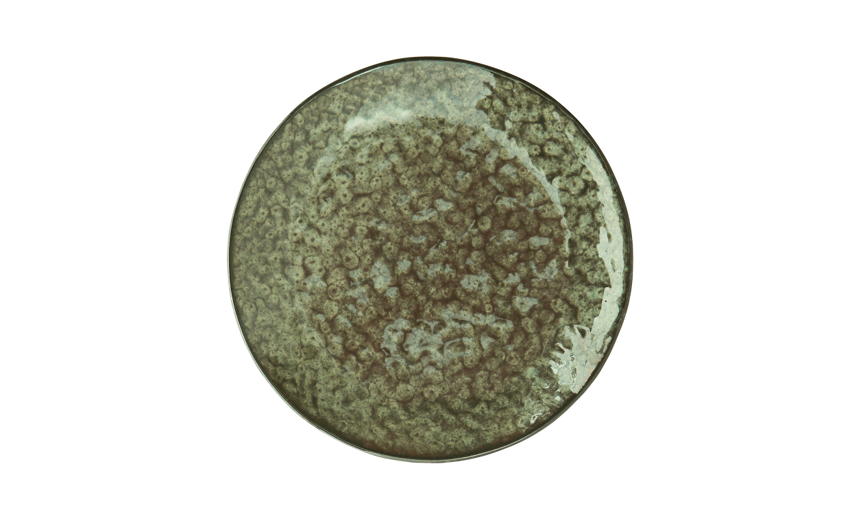 21-GN-2 Bild på TALLRIK Stengods 22 cm Grön från Madam Stoltz