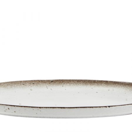 Bild på SERVERINGSFAT Stengods Vit/Brun från Madam Stoltz