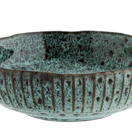 Bild på SKAL Stengods 26 cm Petrol från Madam Stoltz