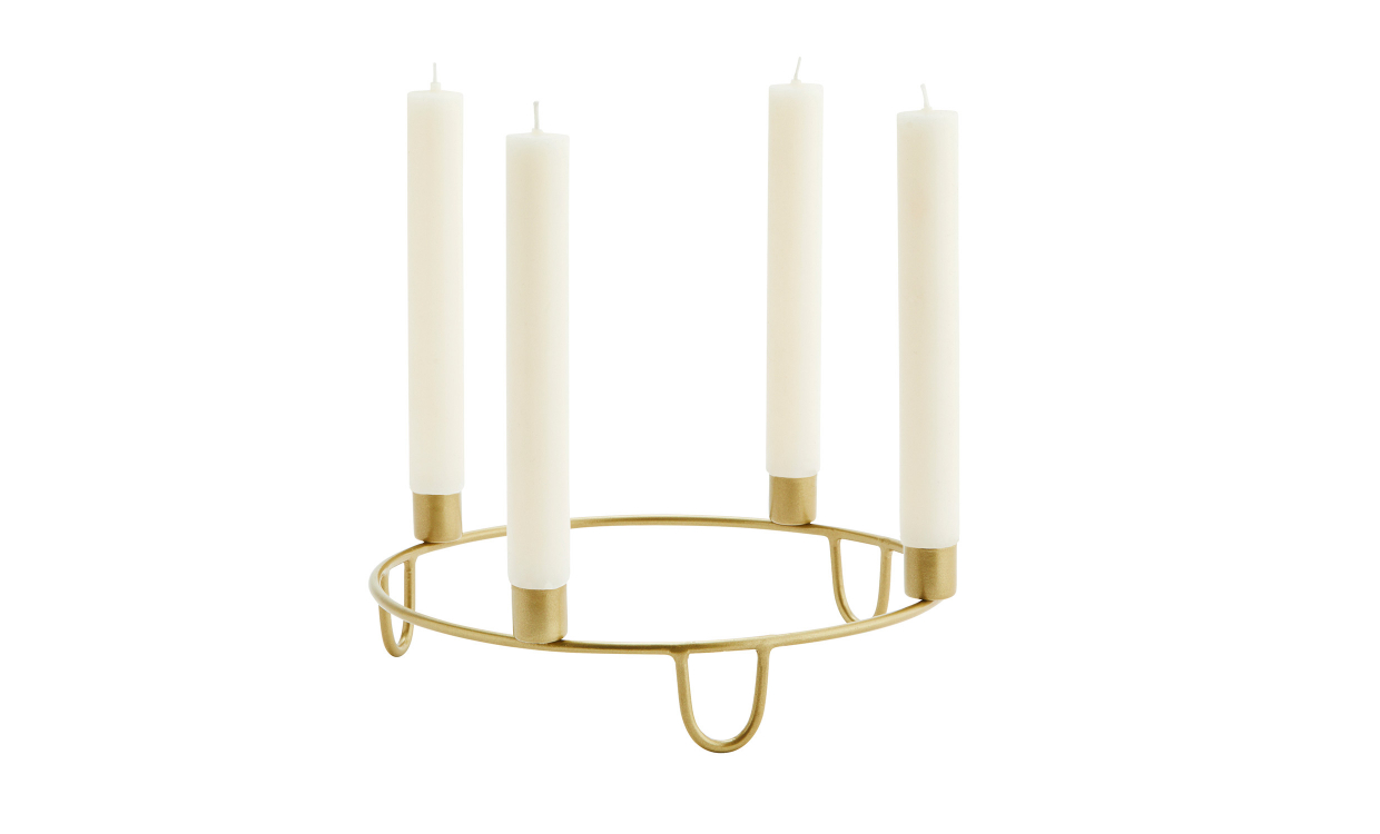 29012AB Bild på LJUSSTAKE 27 cm Antik Mässing från Madam Stoltz