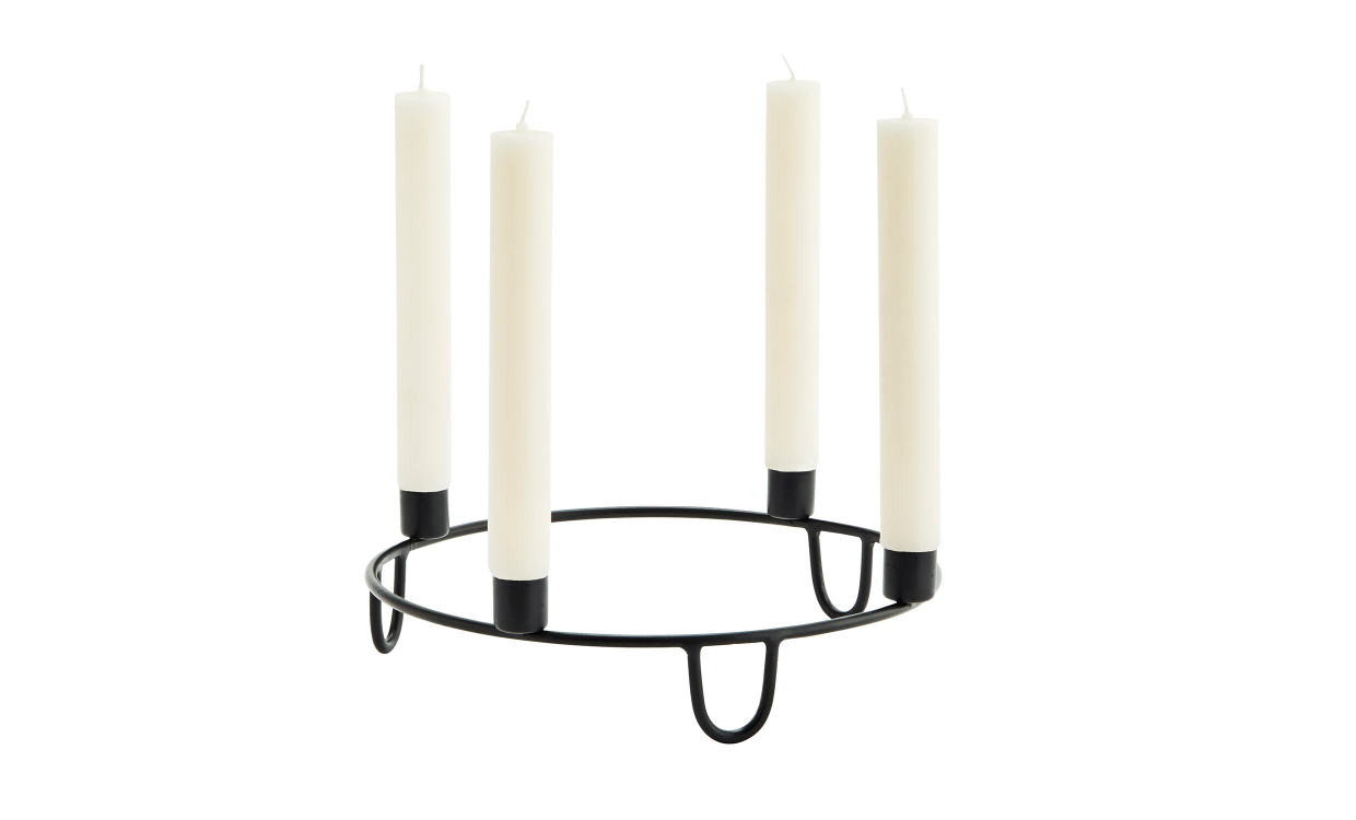 29012BL Bild på LJUSSTAKE 27 cm Svart från Madam Stoltz