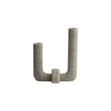 Bild på VACA Ljusstake Marmor Brun från Nordal