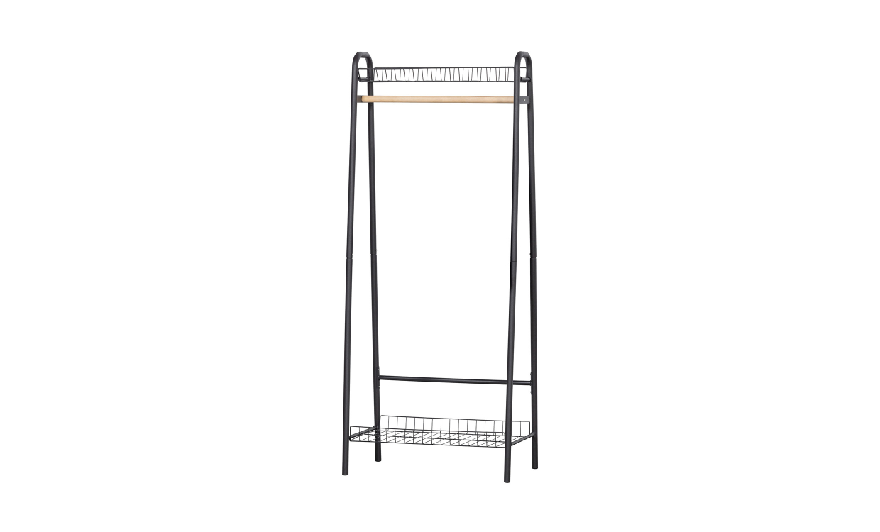 390942-Z Bild på JOVI Klädhängare Svart från WOOOD