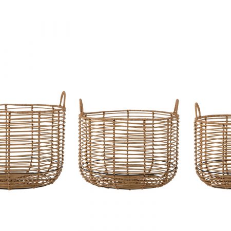 Bild på MEKKEL Korgar 3-set Natur från Bloomingville