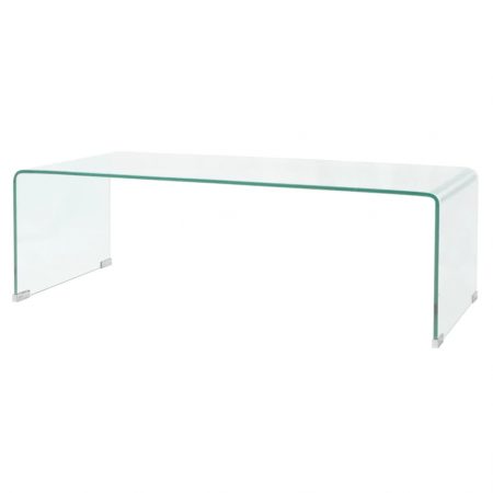 Bild på vidaXL Soffbord i härdat glas 98x45x30 cm
