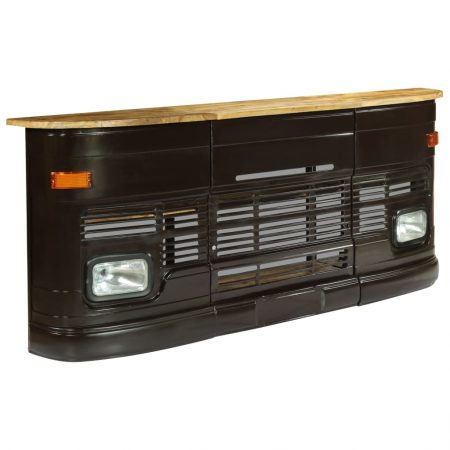 Bild på vidaXL Barbord massivt mangoträ lastbil mörkgrå