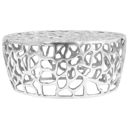 Bild på vidaXL Soffbord gjuten aluminium 70x30 cm silver