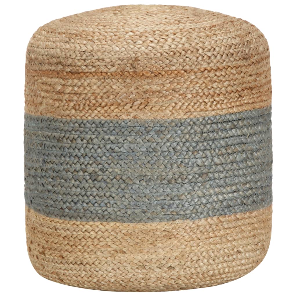 8718475735236_a_en_hd_1 Bild på vidaXL Handgjord sittpuff olivgrön 40x45 cm jute