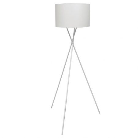 Bild på vidaXL Golvlampa med högt stativ vit