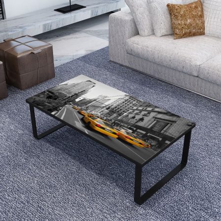 Bild på vidaXL Soffbord med bordsskiva i glas rektangulär