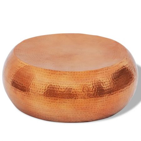 Bild på vidaXL Soffbord av hamrad aluminium mässing/kopparfärg