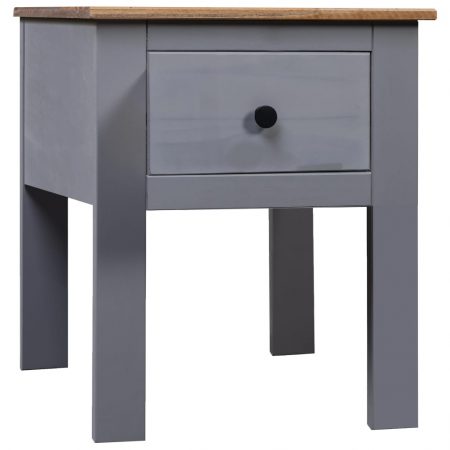 Bild på vidaXL Sängbord grå 46x40x57 cm furu Panama