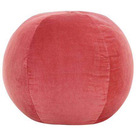 Bild på vidaXL Sittpuff bomullssammet 50x35 cm rosa