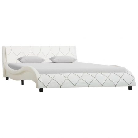 Bild på vidaXL Sängram vit konstläder 120x200 cm