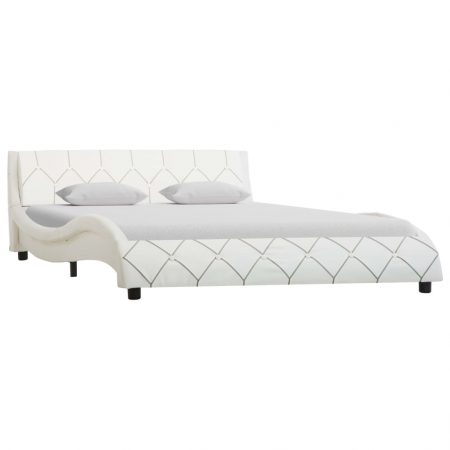 Bild på vidaXL Sängram vit konstläder 140x200 cm