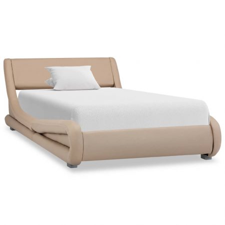 Bild på vidaXL Sängram cappuccino konstläder 100x200 cm