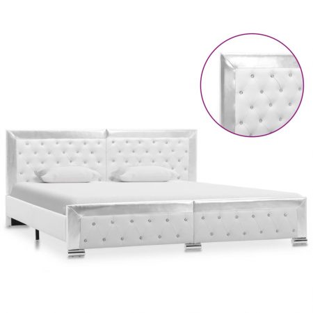 Bild på vidaXL Sängram vit konstläder 180x200 cm