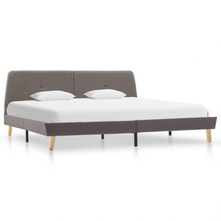 Bild på vidaXL Sängram taupe tyg 180x200 cm