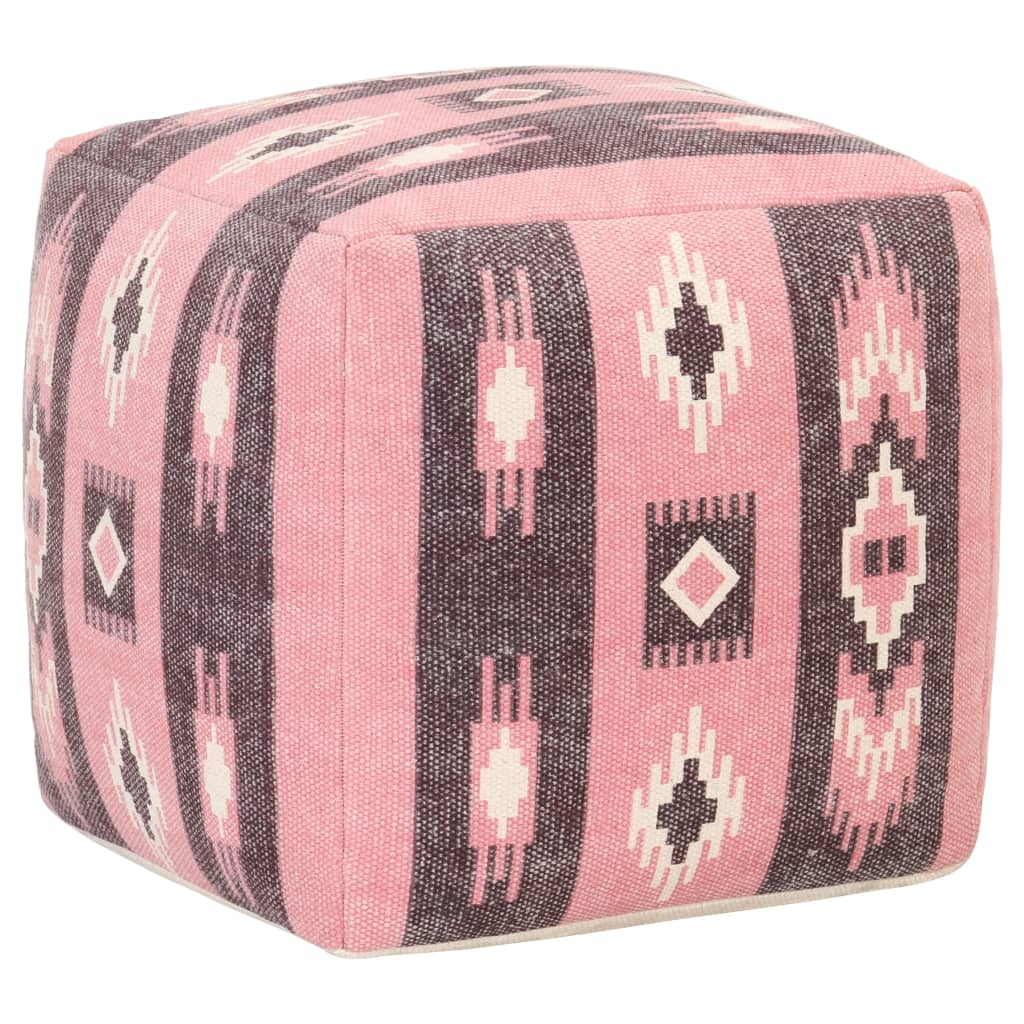 8719883818979_a_en_hd_1 Bild på vidaXL Sittpuff design med tryck rosa 45x45x45 cm bomull