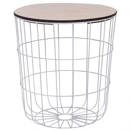 Bild på vidaXL Soffbord vit Ø 39