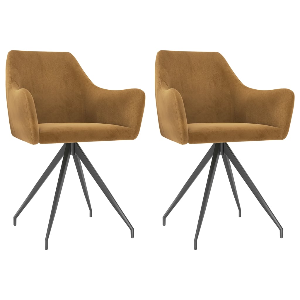 8720286051672_a_en_hd_1 Bild på vidaXL Matstolar 2 st brun sammet