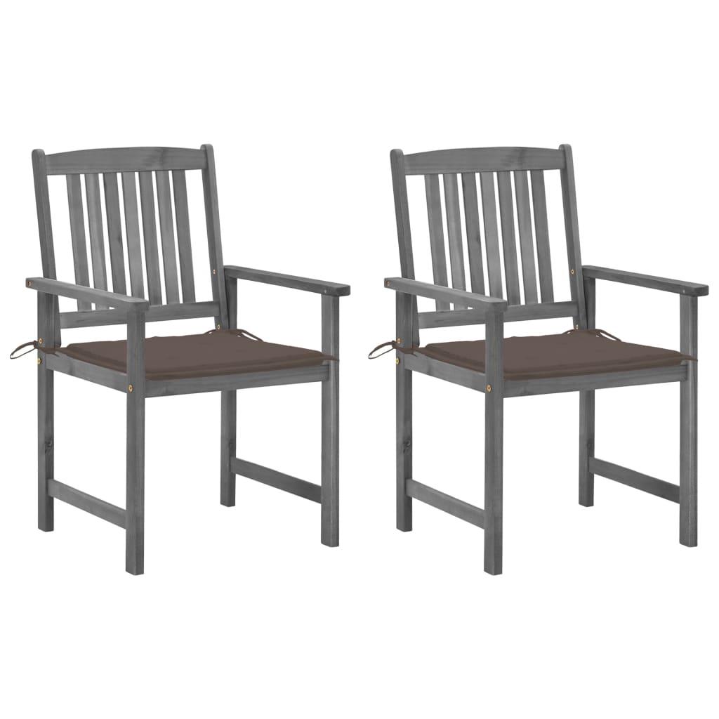 8720286236307_a_en_hd_1 Bild på vidaXL Trädgårdsstolar med dynor 2 st grå massivt akaciaträ