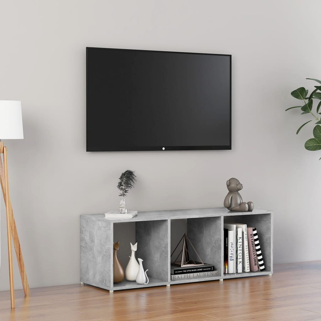 8720286354469_m_en_hd_1 Bild på vidaXL TV-bänk betonggrå 107x35x37 cm spånskiva