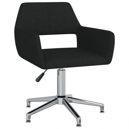 Bild på vidaXL Snurrbar kontorsstol svart tyg