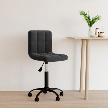 Bild på vidaXL Snurrbar kontorsstol svart sammet