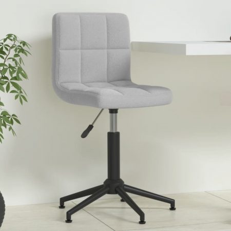 Bild på vidaXL Snurrbar kontorsstol ljusgrå sammet