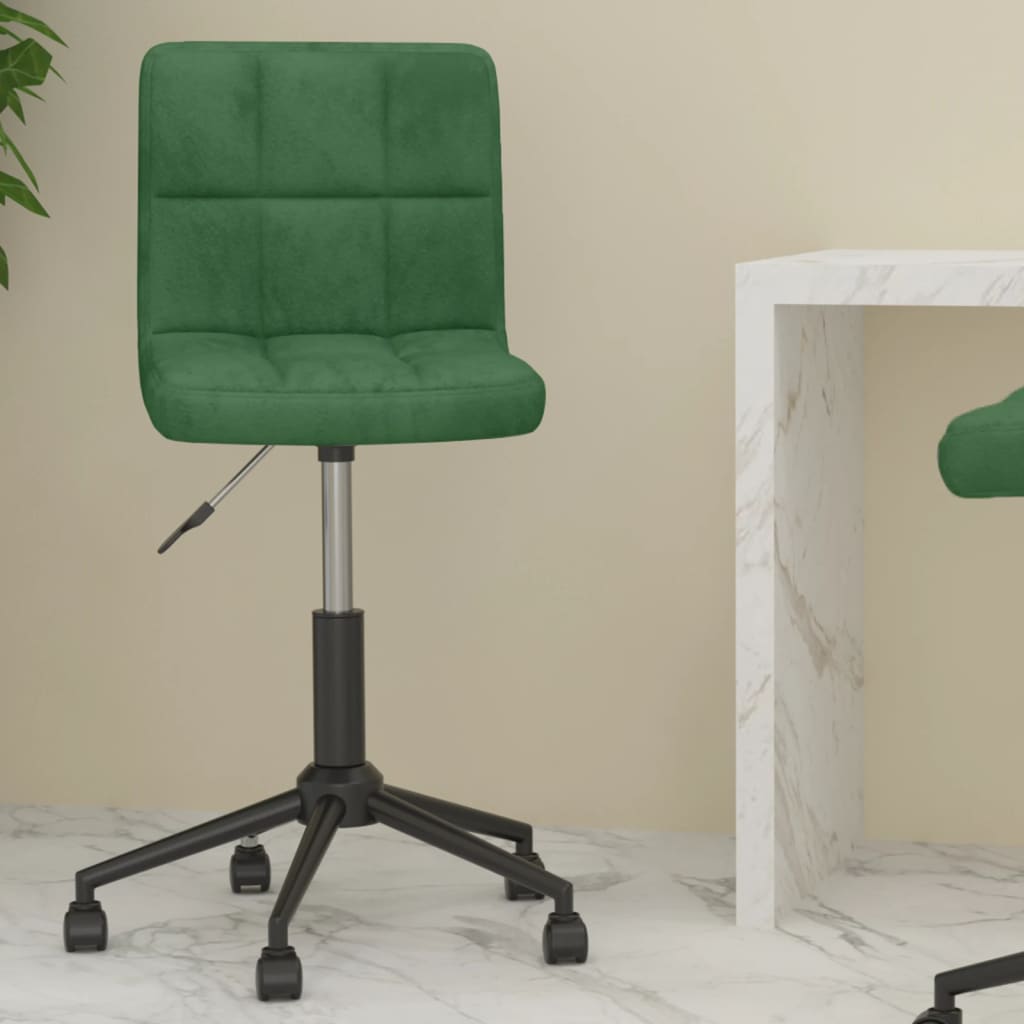 8720286528631_m_en_hd_1 Bild på vidaXL Snurrbar kontorsstol mörkgrön sammet