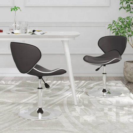 Bild på vidaXL Matstolar 2 st grå konstläder