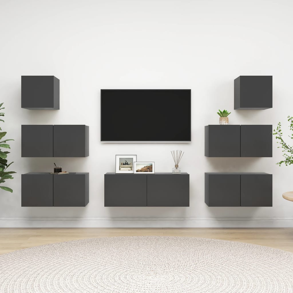 8720286572153_m_en_hd_1 Bild på vidaXL TV-skåp 7 delar grå spånskiva